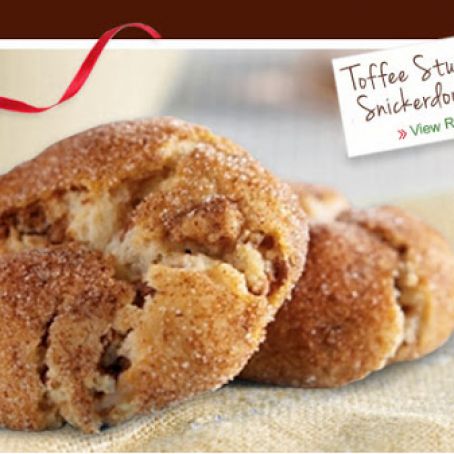 Toffee Studded Snickerdoodles